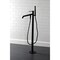 Kingston Brass KS8130DKL Freestanding Tub Faucet with Hand Shower, Matte Black KS8130DKL - alternate 6